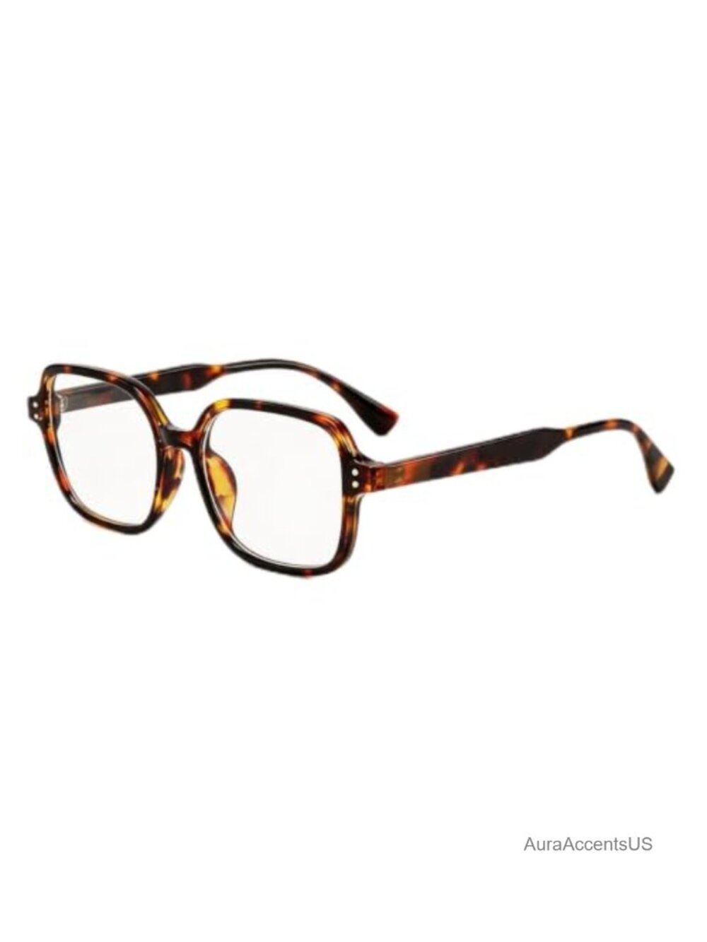 Photochromic Square Oversized Eyeglasses Full Rim Plastic Frame